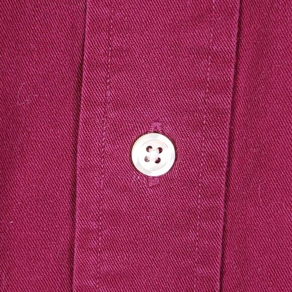 Polo Ralph Lauren Shirt Oxford Men's XL Solid Berry LS Blaire Button Down - Picture 8 of 11